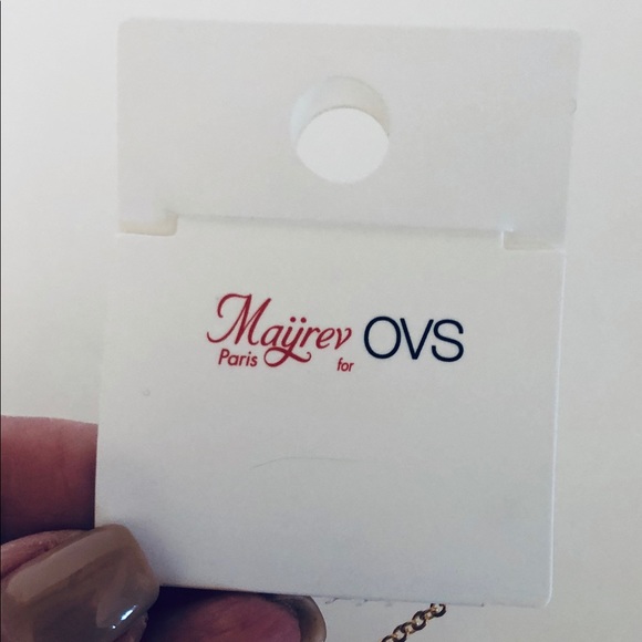 XLong rosegold toned necklace with crystal detail - Picture 6 of 7